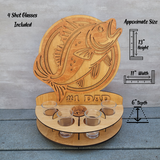 Hunting or Fishing Shot Glass Holder