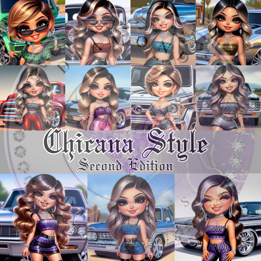 150+ Chicana Style 2nd Edition Digital Designs
