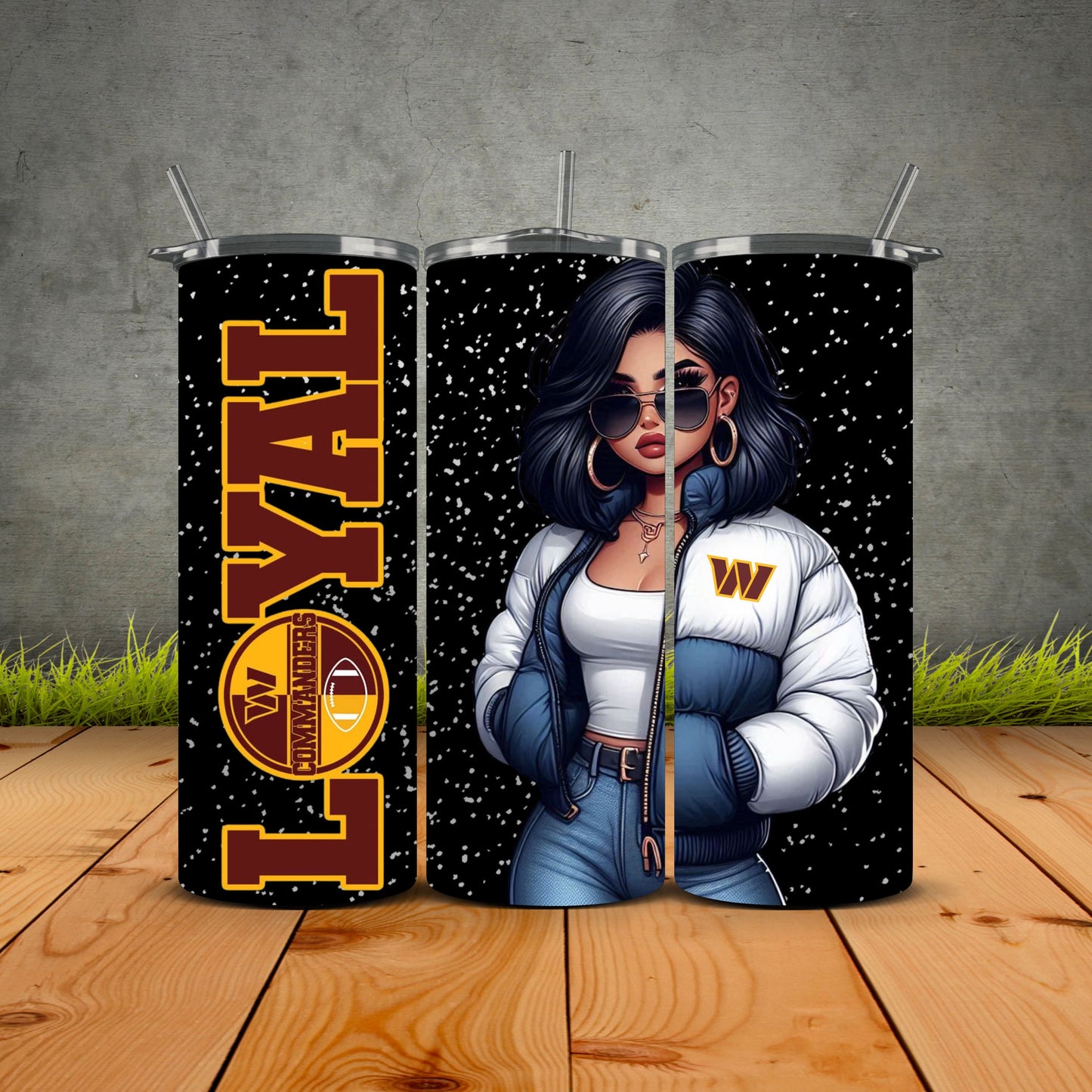 Chicana Puffy Jacket FB Loyal Tumblers