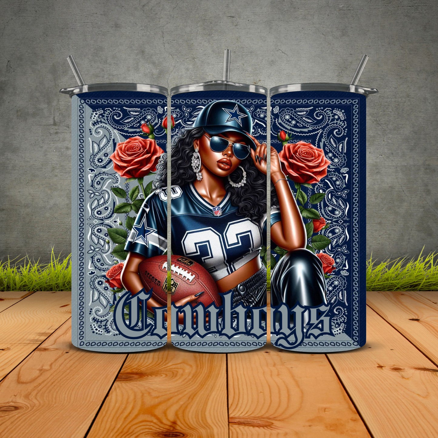 African Girls Football 1st Edition Tumblers