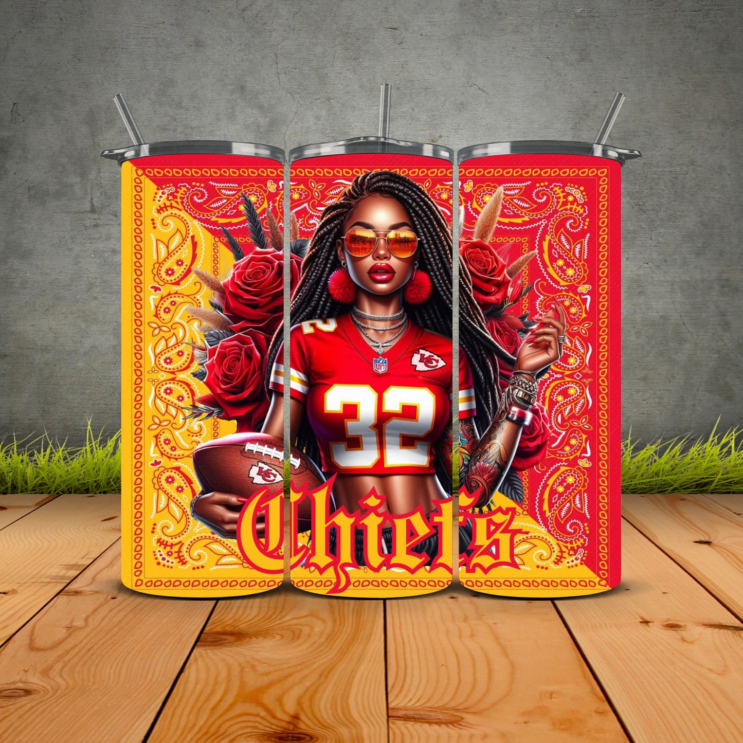 African Girls Football 1st Edition Tumblers