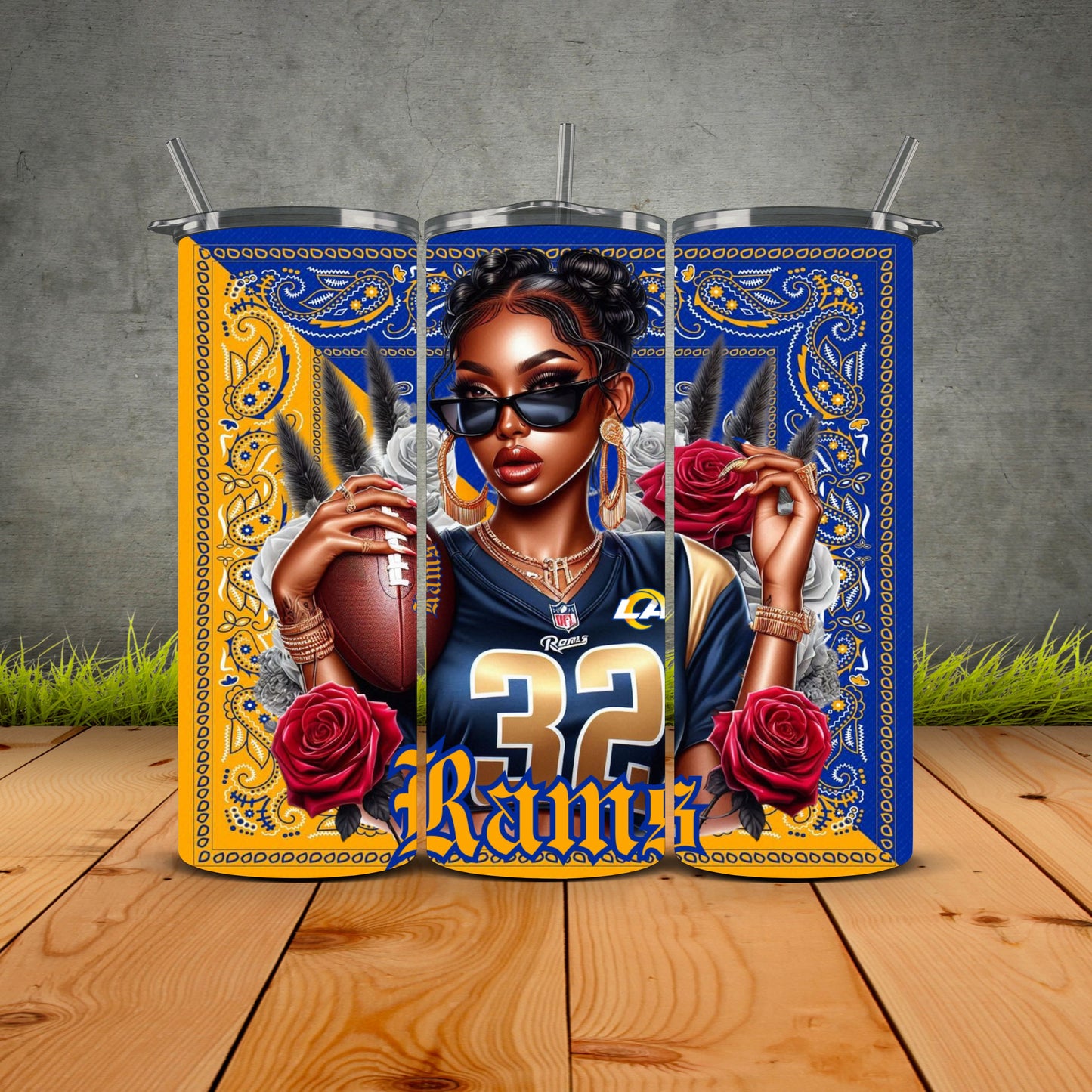 African Girls Football 1st Edition Tumblers