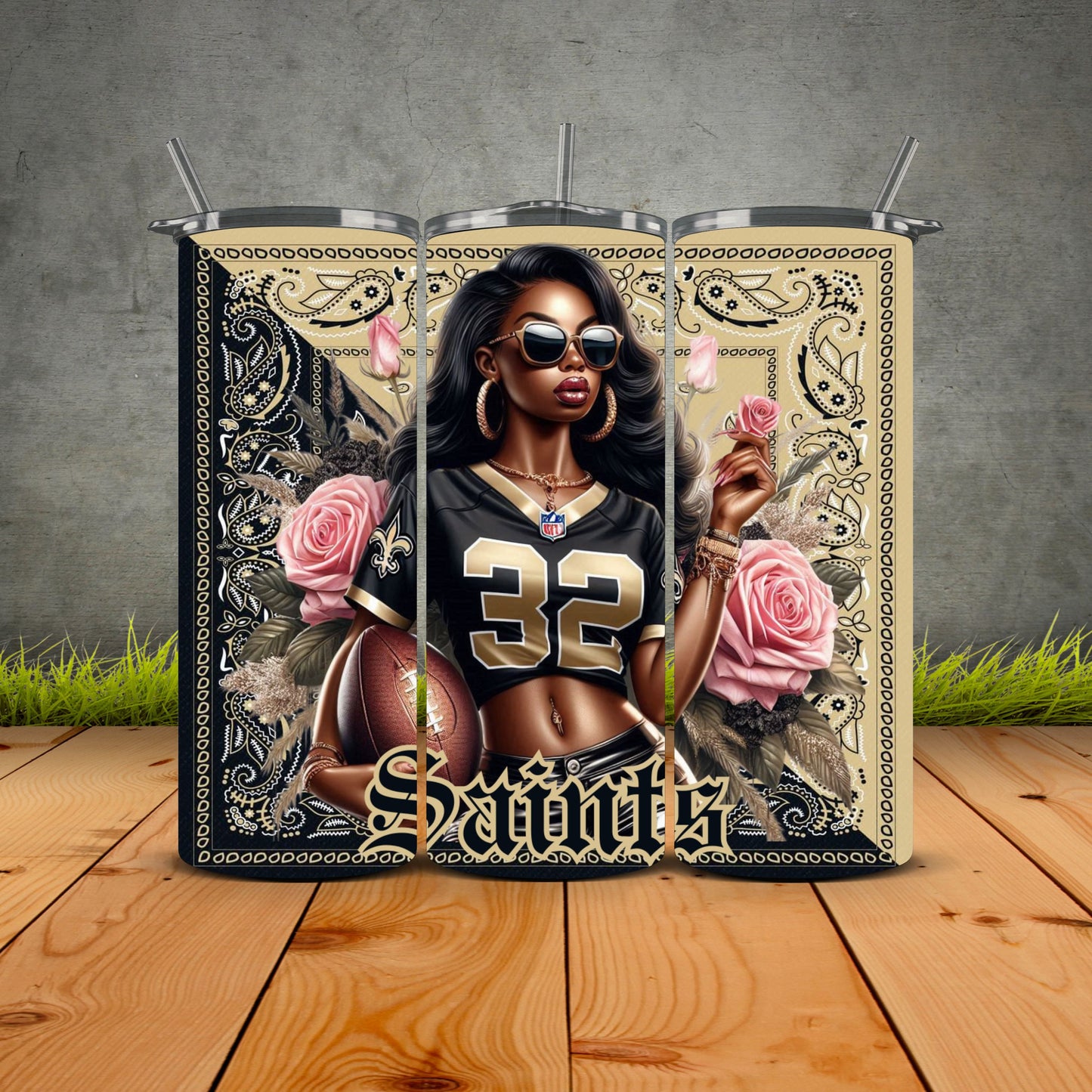 African Girls Football 1st Edition Tumblers