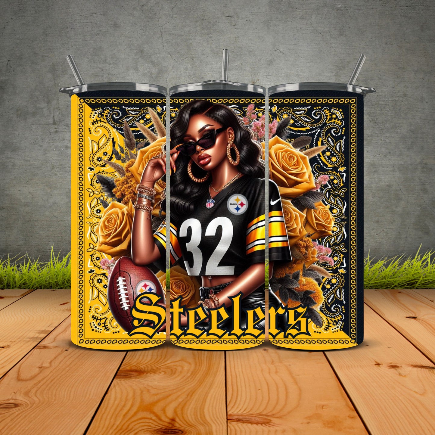 African Girls Football 1st Edition Tumblers
