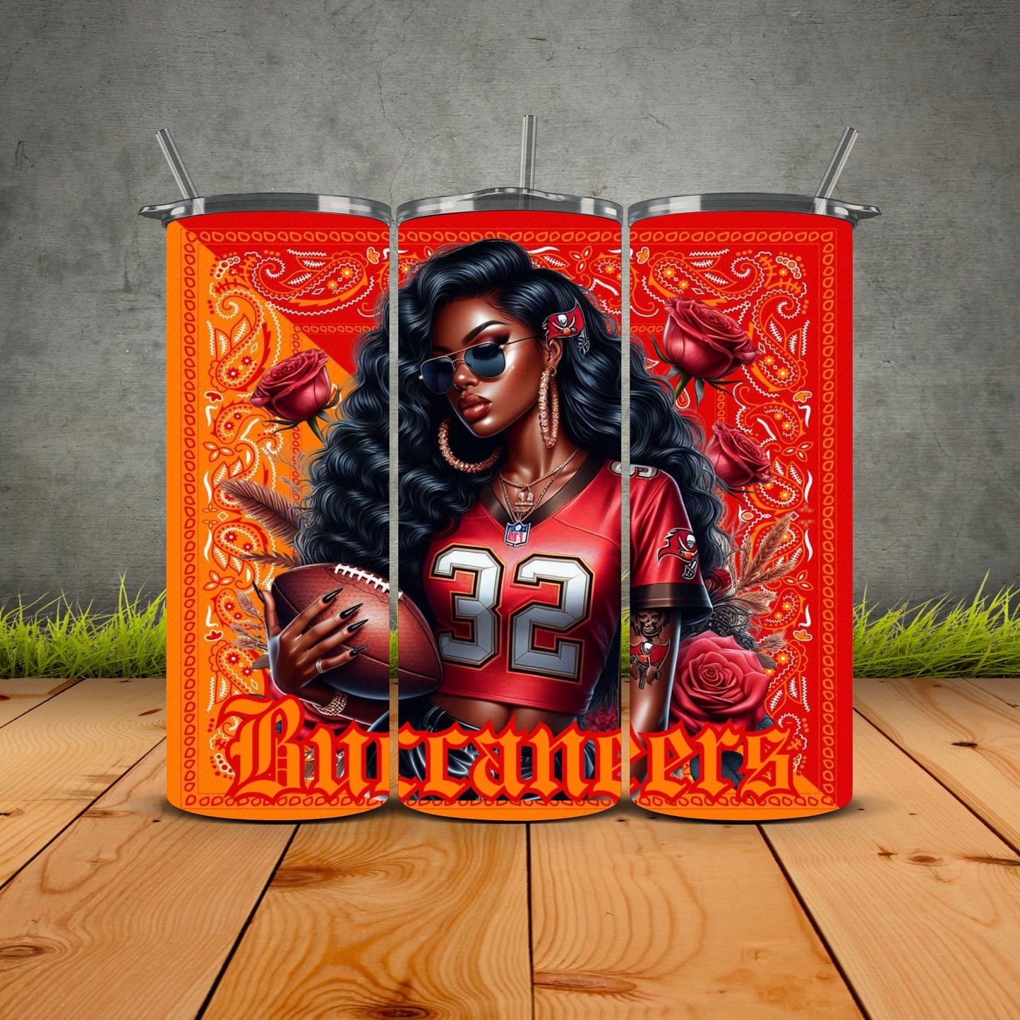 African Girls Football 1st Edition Tumblers