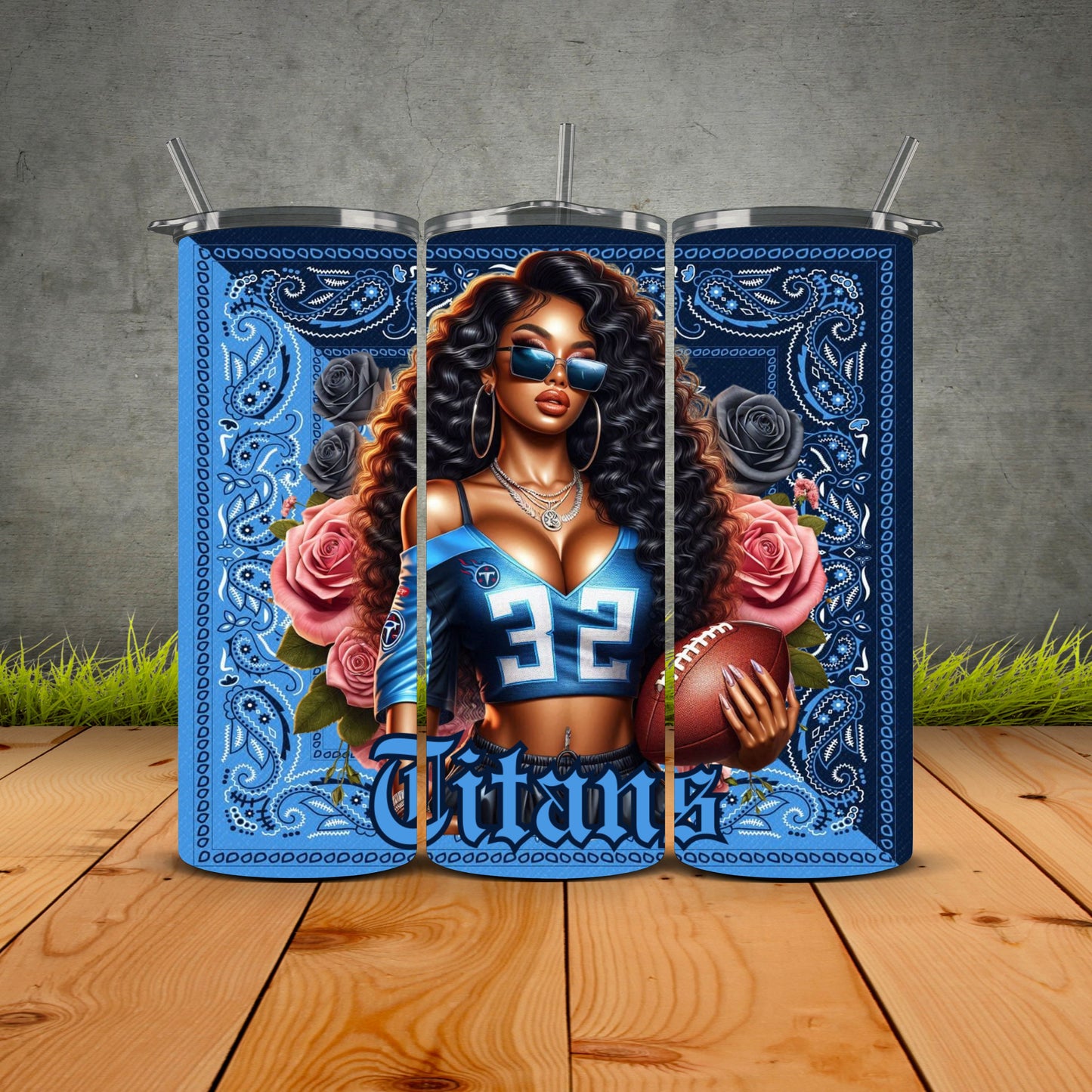 African Girls Football 1st Edition Tumblers
