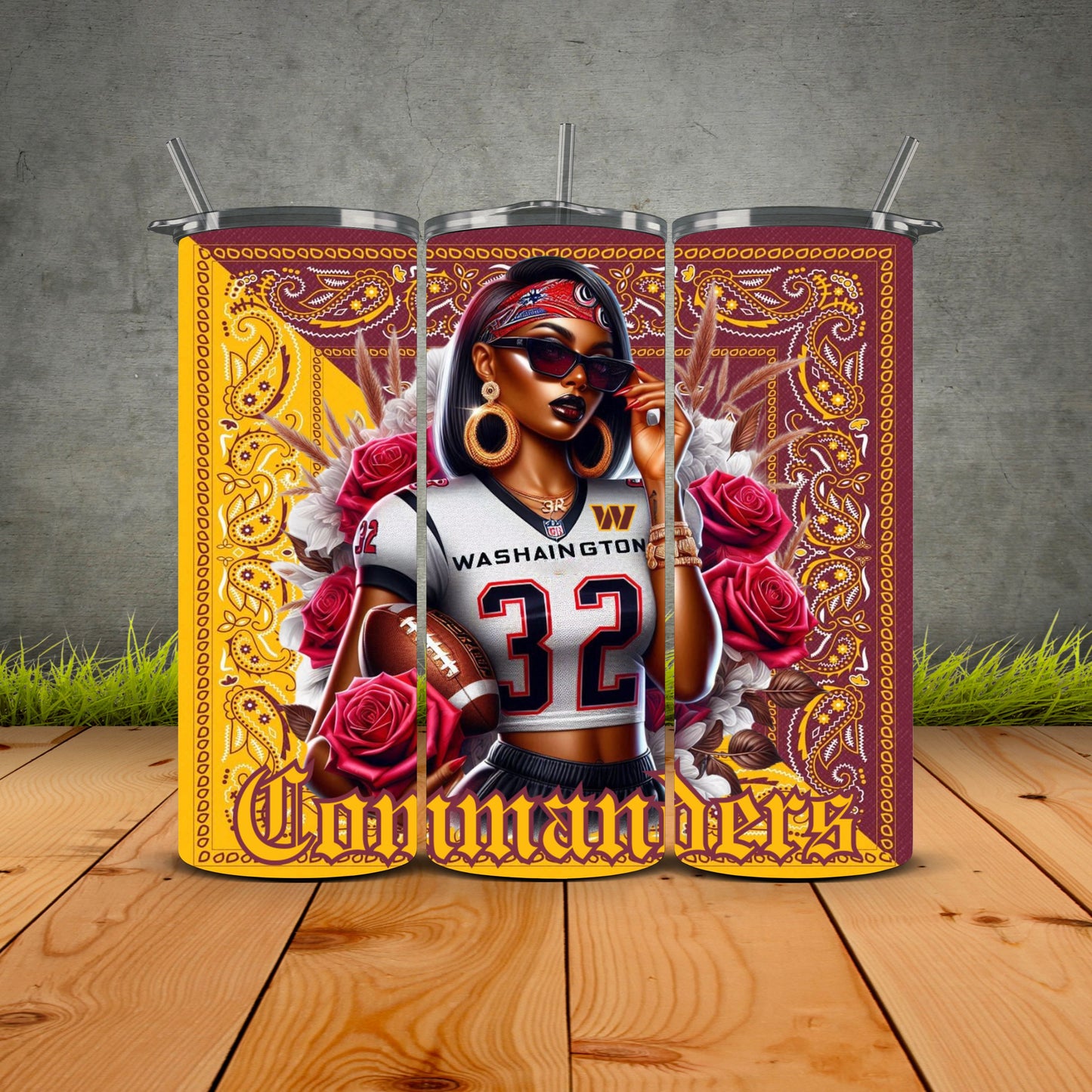 African Girls Football 1st Edition Tumblers