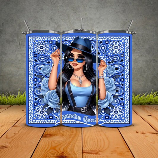 Chicana Zodiac Queen First Edition Tumbler