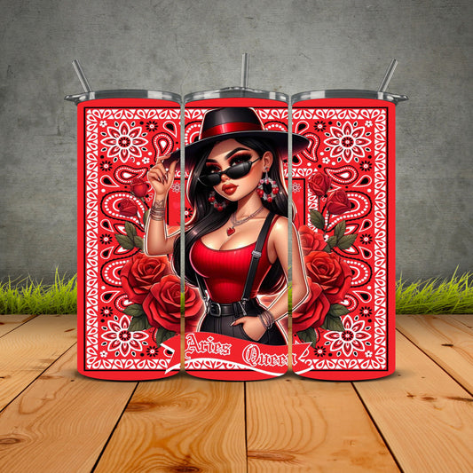 Chicana Zodiac Queen First Edition Tumbler
