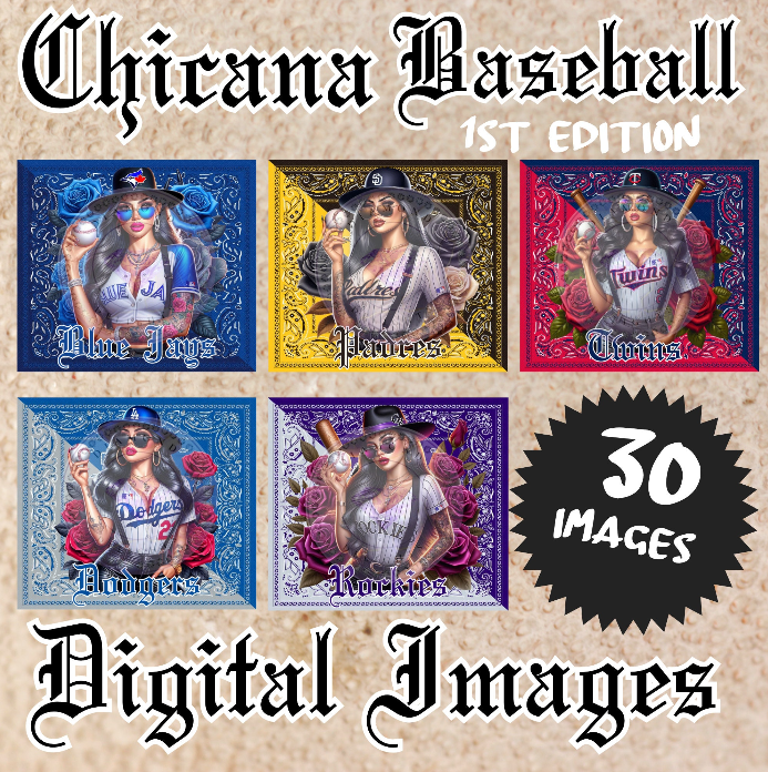 Chicana Base Ball Teams 1st Edition Digital Images (30 Images)
