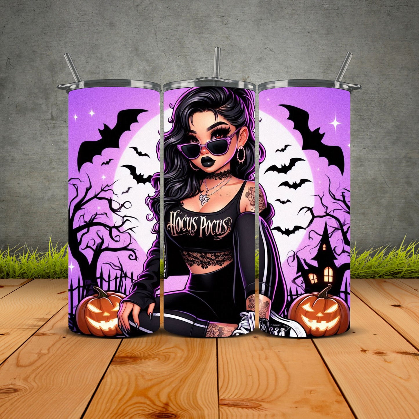 Chicana Halloween Edition Tumblers