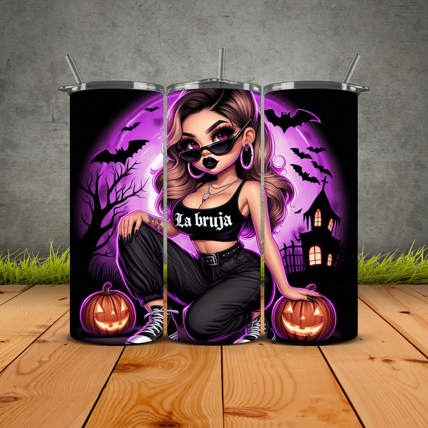 Chicana Halloween Edition Tumblers