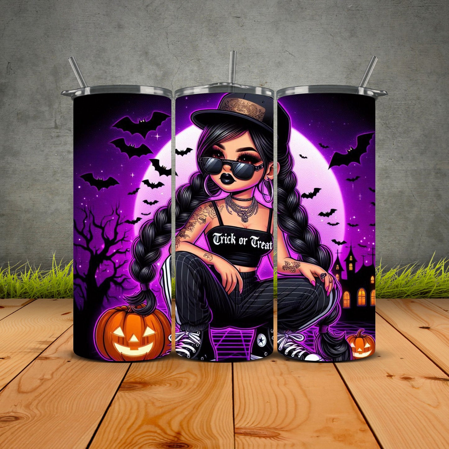 Chicana Halloween Edition Tumblers