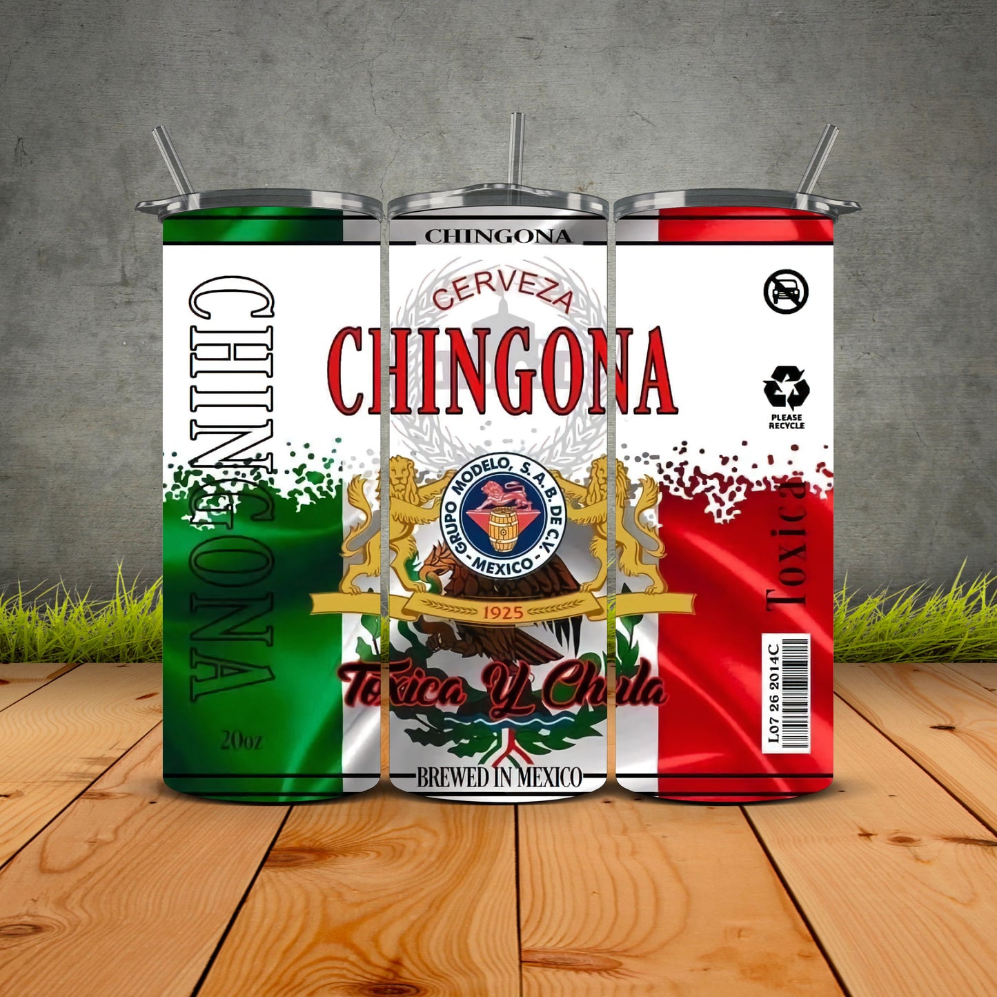 Chingona Vibes Only Modelo Inspired Mexico Flag
