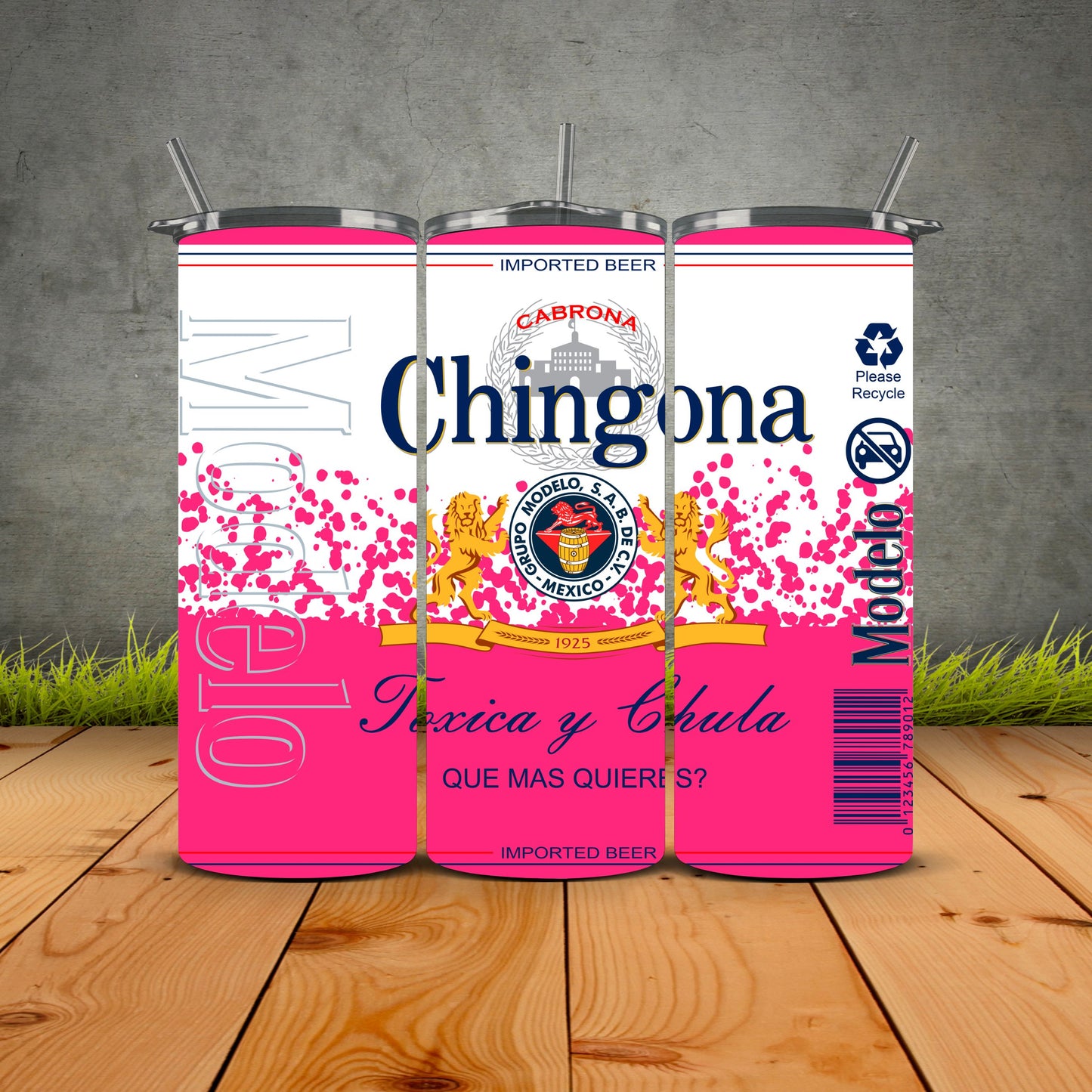Chingona Vibes Only Modelo Inspired Pink Bottom