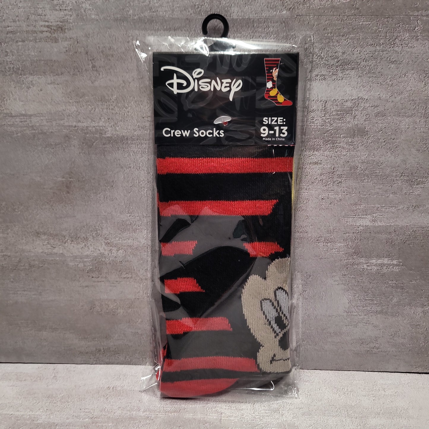 Crazy Sox - Mickey Red & Black Stripes