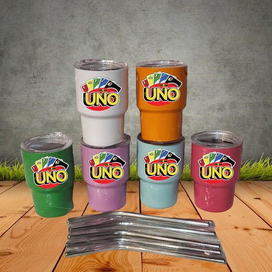 Extra Uno Drinking Game 3oz Mini Tumbler Set