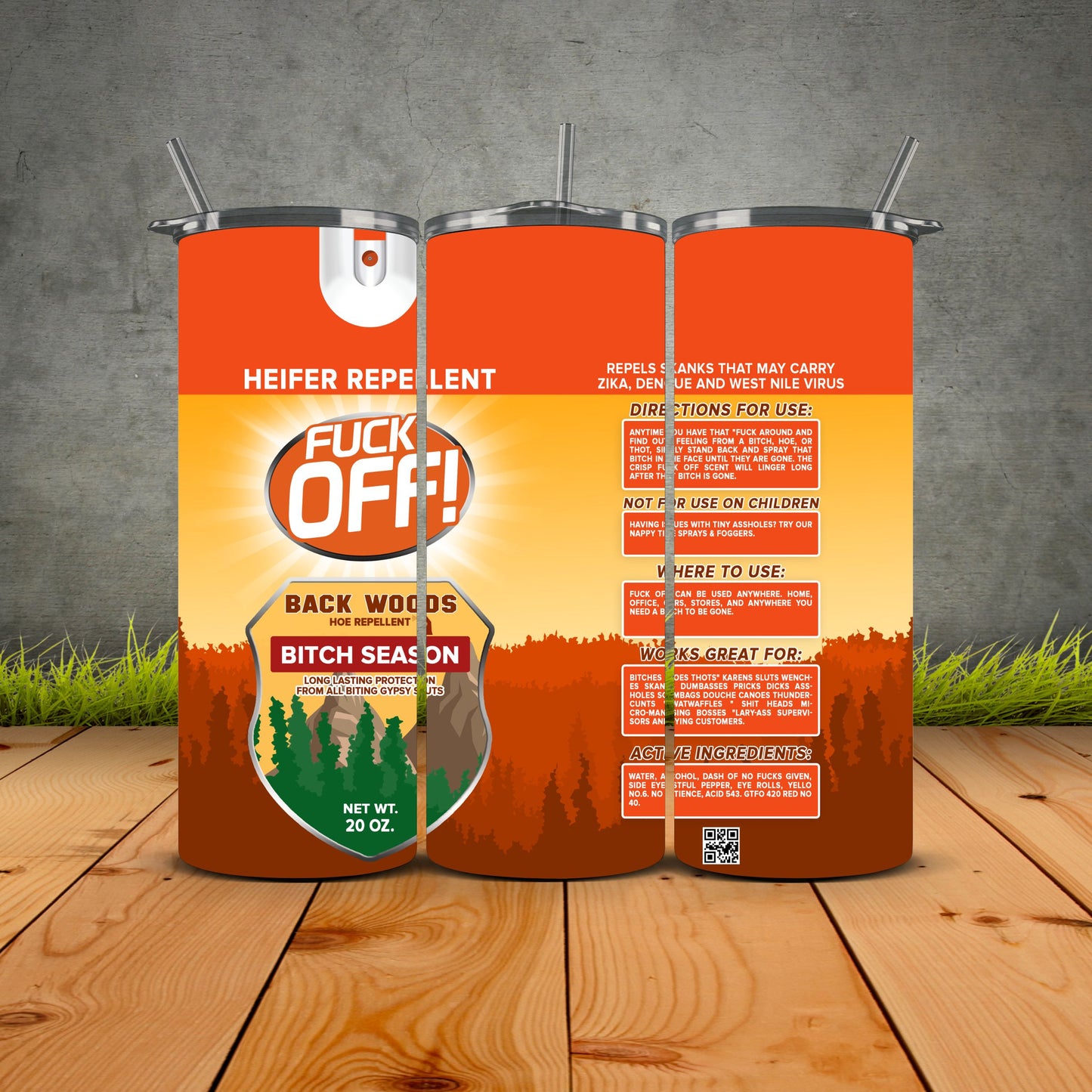 F*ck Off Heifer Repellent Tumbler – Sip & Send a Message