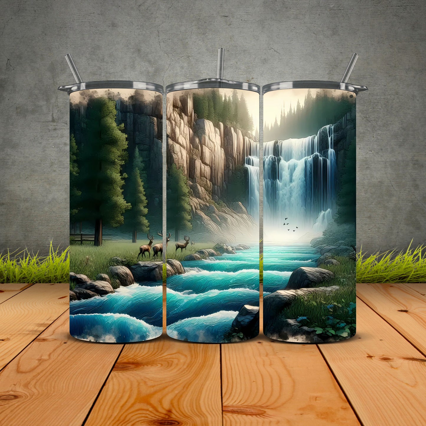 Forest Scene Tumbler