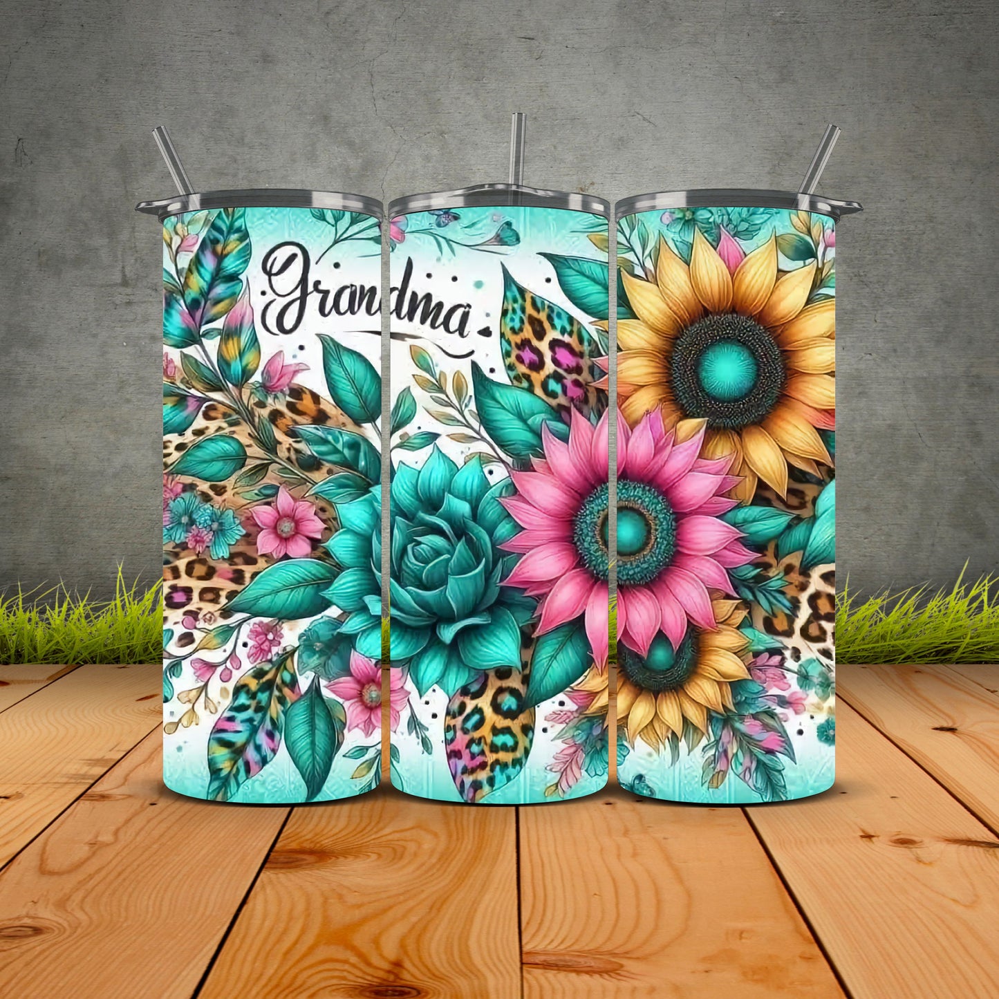 Grandma Sunflower Tumbler