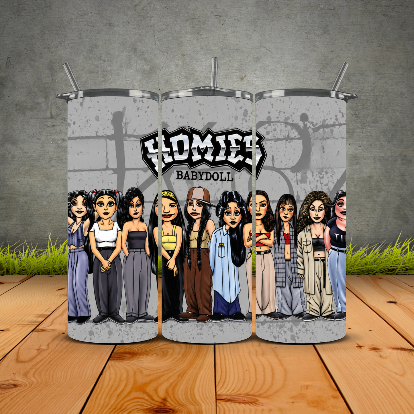 Homie Homegirl Babydoll Tumbler