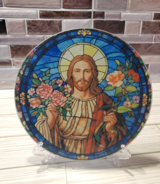 Jesus- Textured Glass