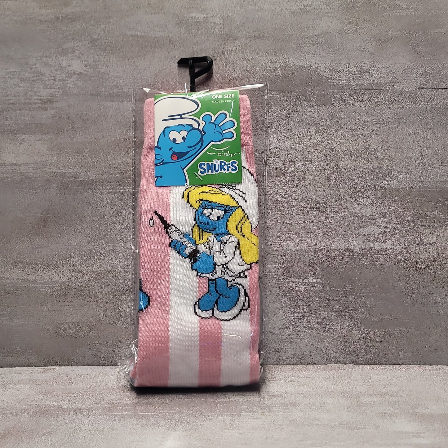 Crazy Sox - Smurfette Pink Stripe