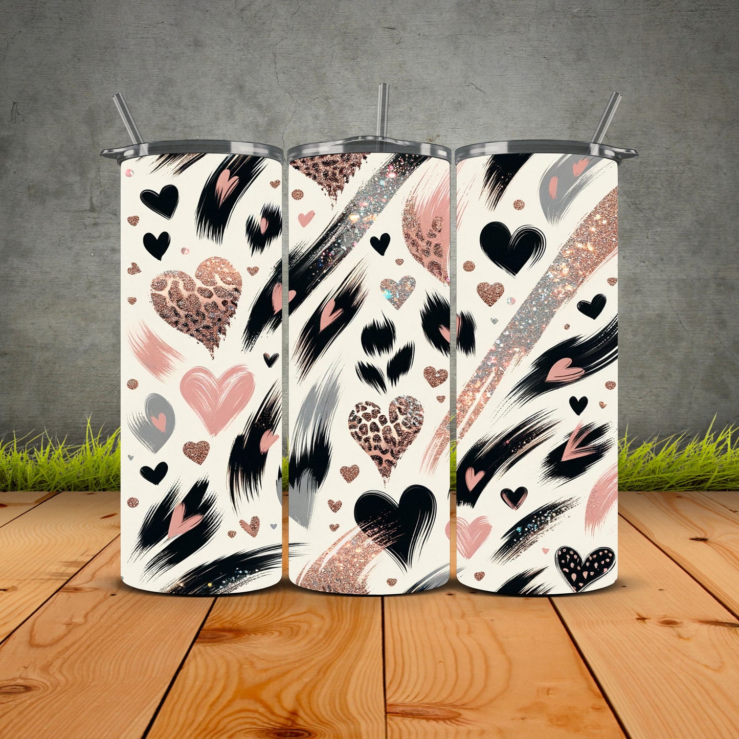 Leopard Heart Tumbler