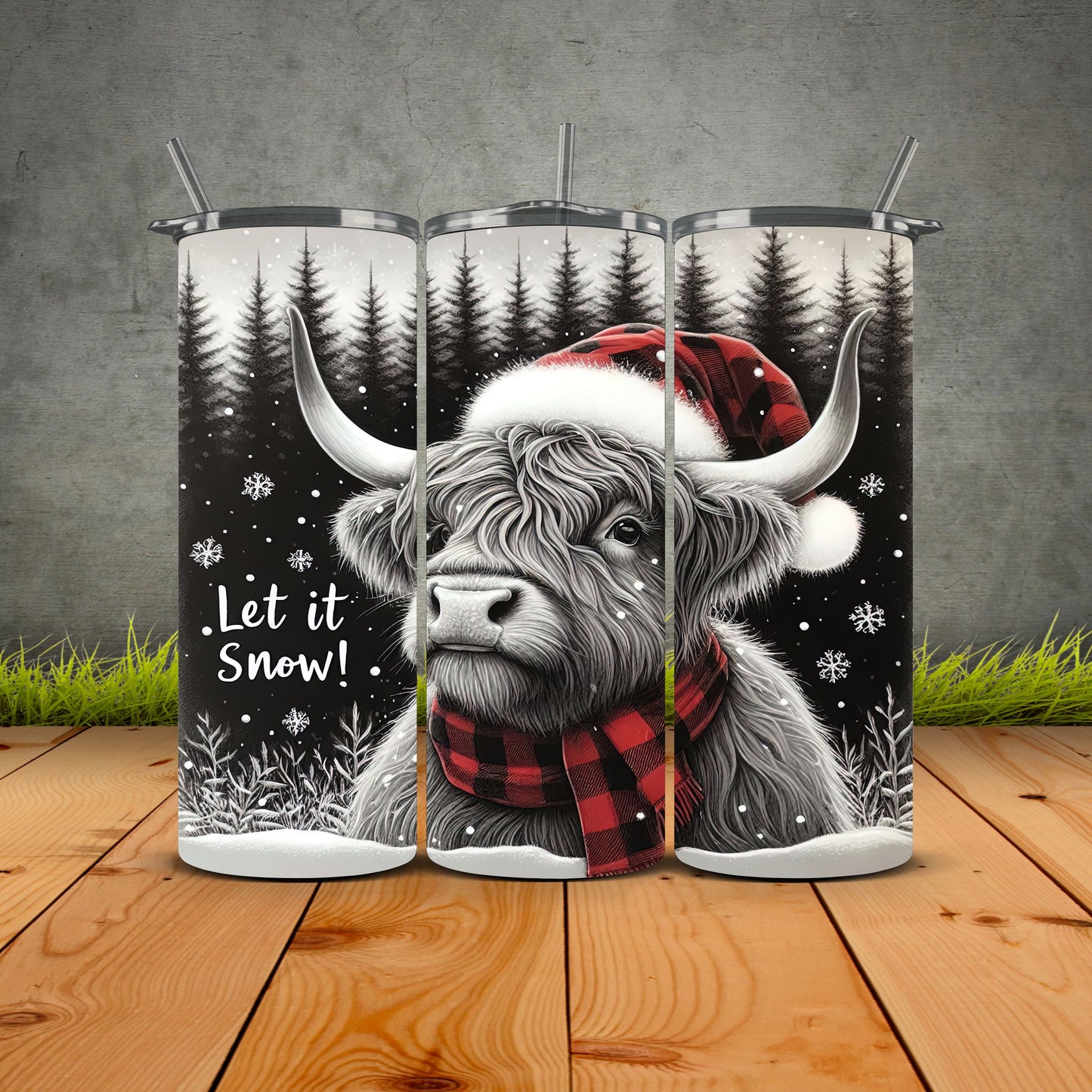 Let It Snow Christmas Tumbler