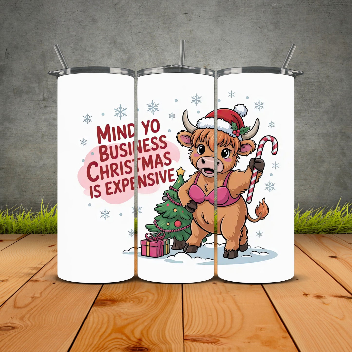 Mind Your Business Christmas Tumbler