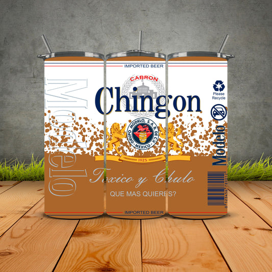 Chingon Modelo Tumbler – Bold Style for Badass Vibes