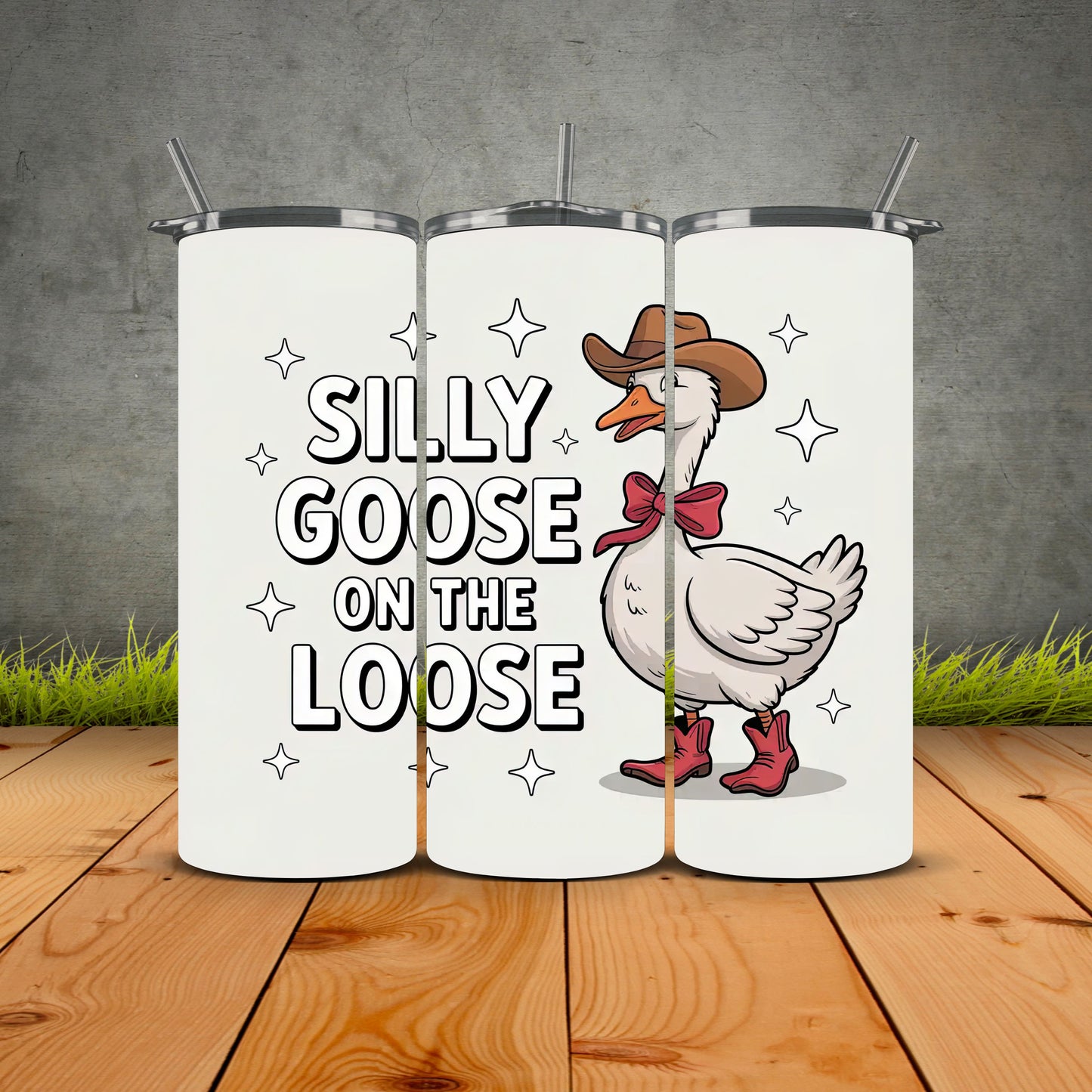 Silly Goose On The Loose Cowboy Tumbler