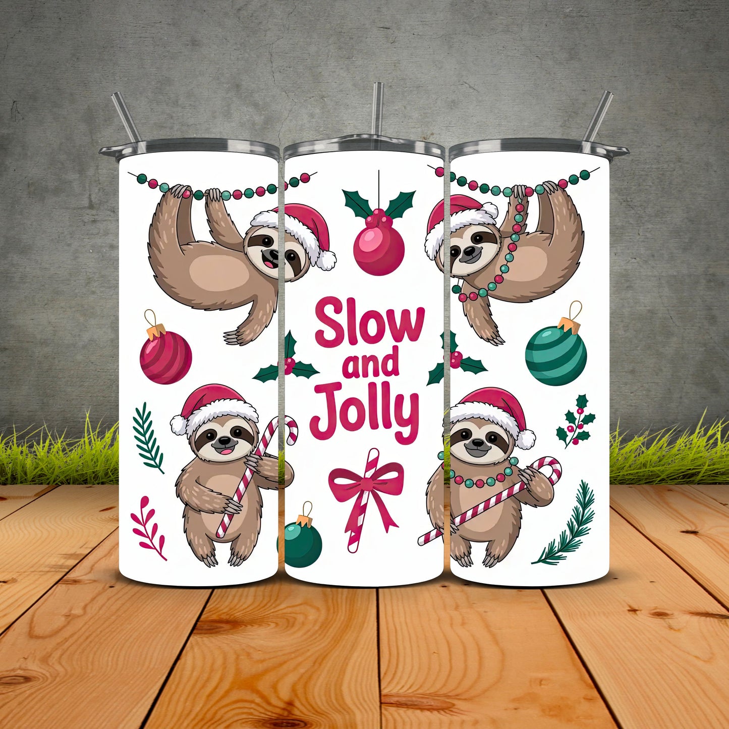 Slow And Jolly Christmas Tumbler