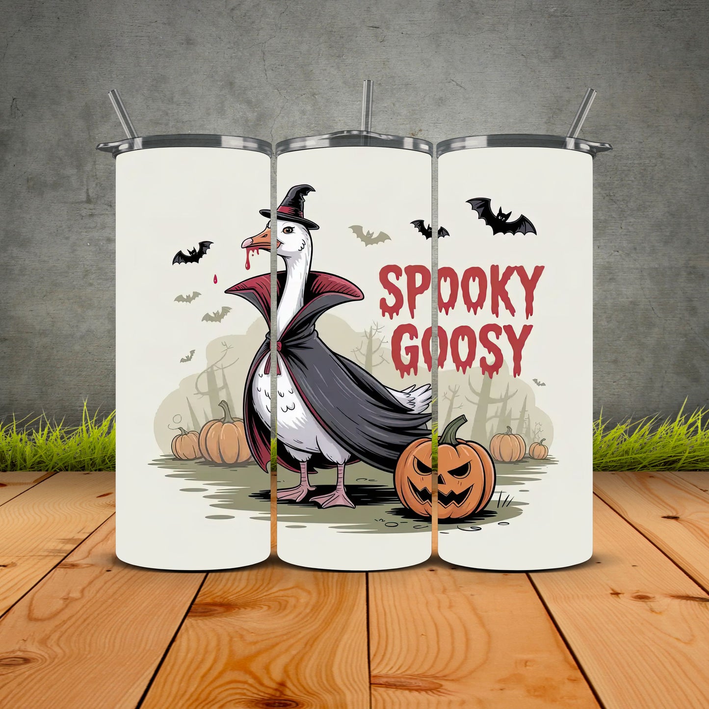 Spooky Goosy Dracula Tumbler