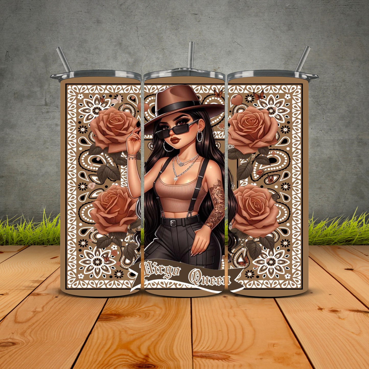 Chicana Zodiac Queen First Edition Tumbler