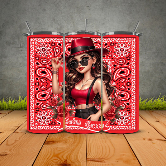 Zodiac Queen Brunette Edition Tumbler