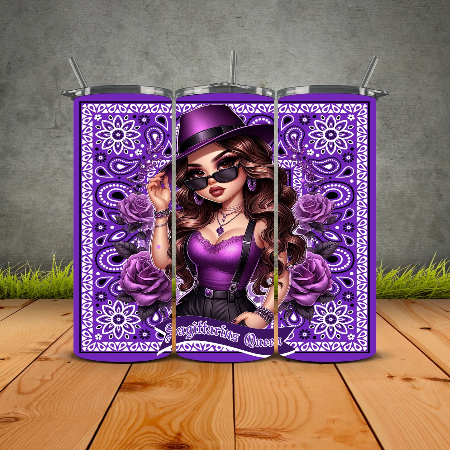 Zodiac Queen Brunette Edition Tumbler