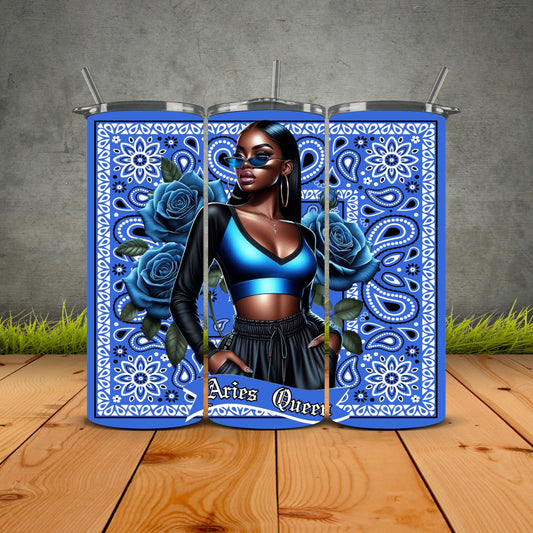 African Zodiac Queen Tumblers