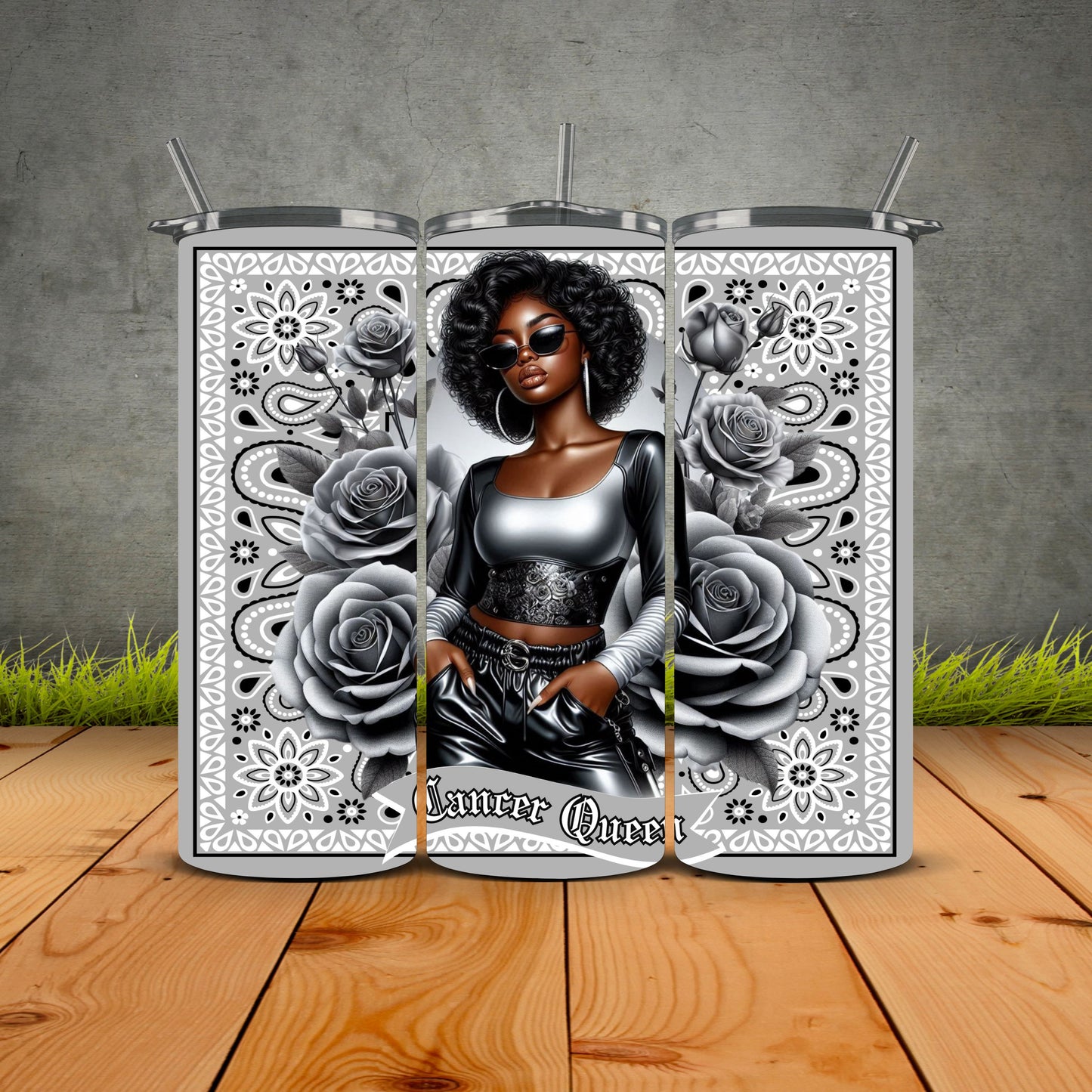 African Zodiac Queen Tumblers