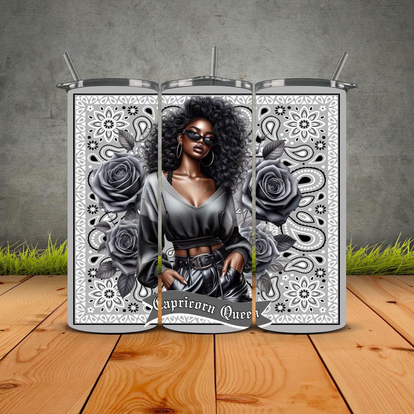 African Zodiac Queen Tumblers