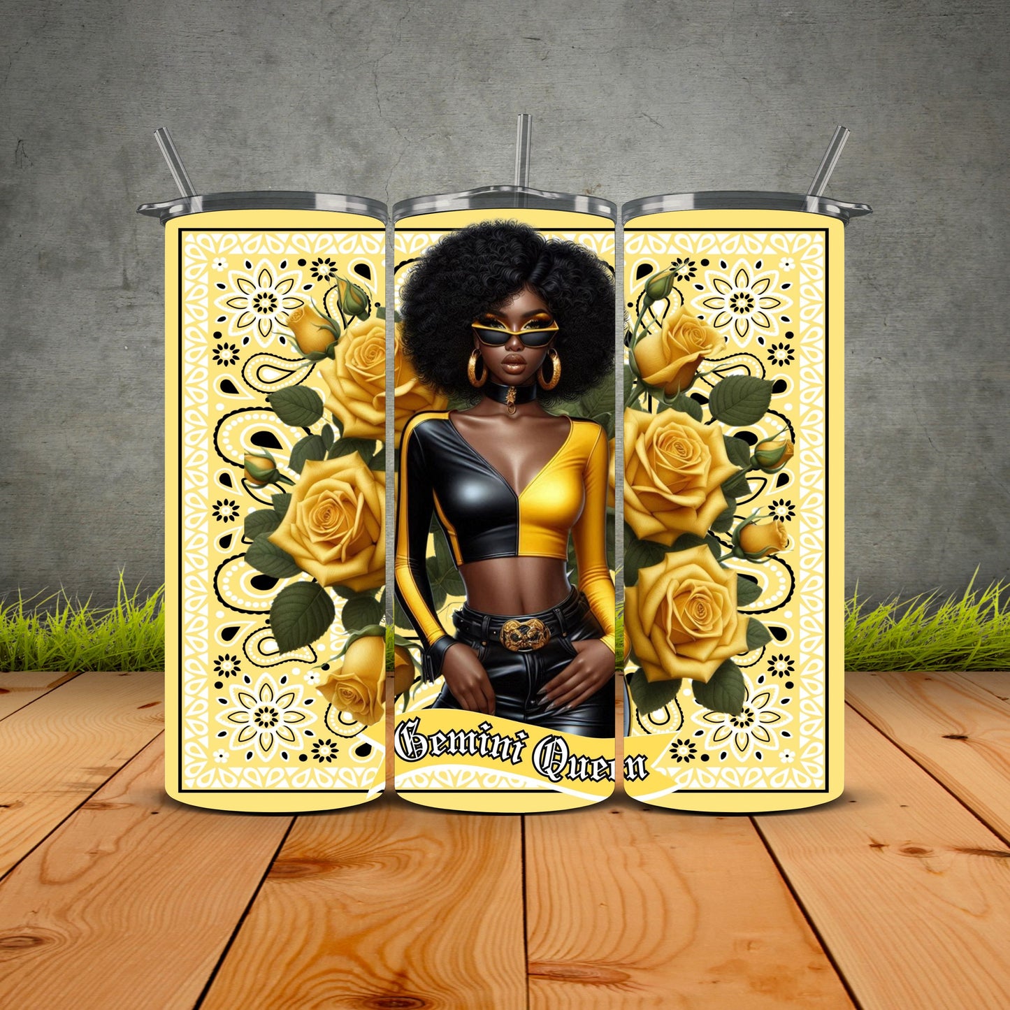 African Zodiac Queen Tumblers