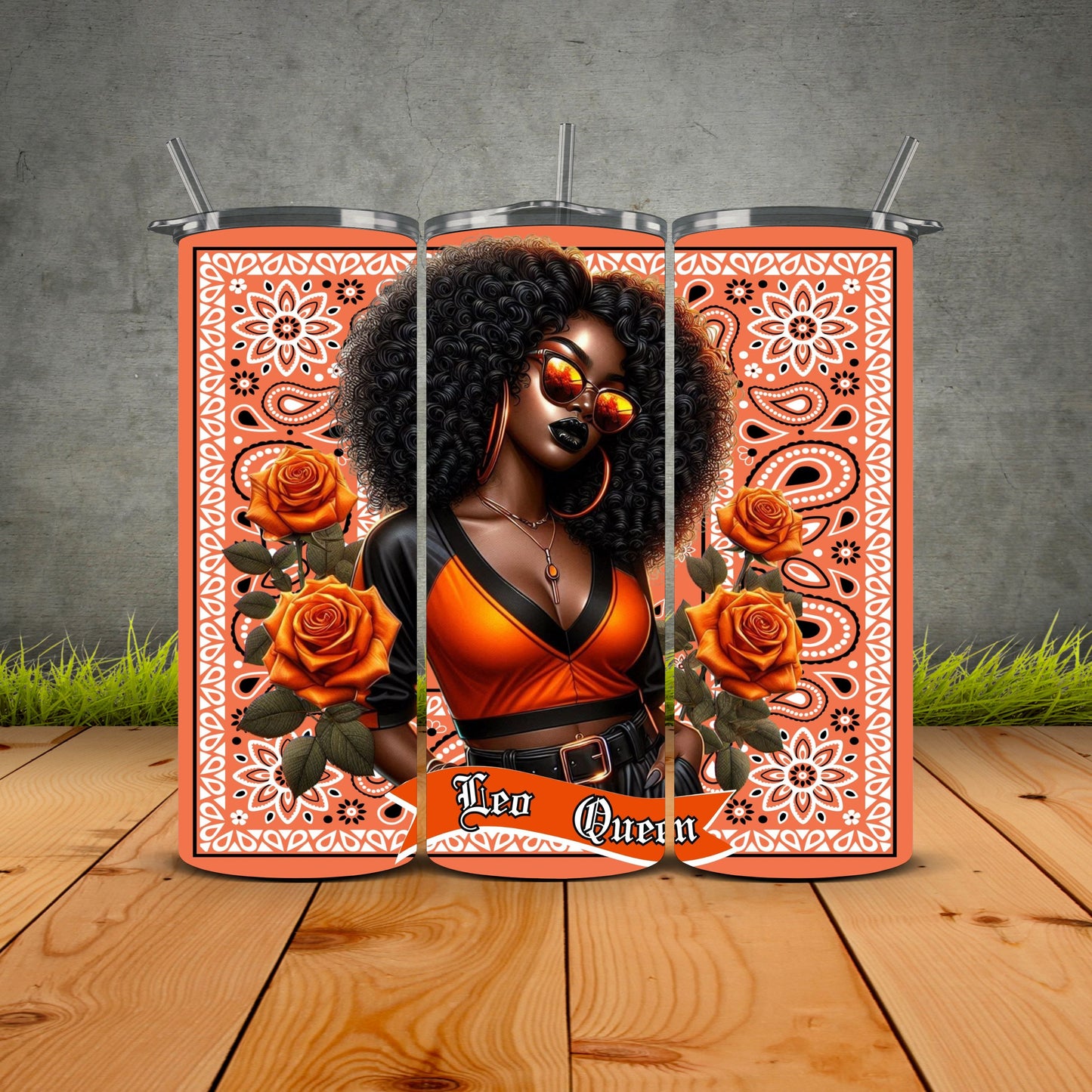 African Zodiac Queen Tumblers
