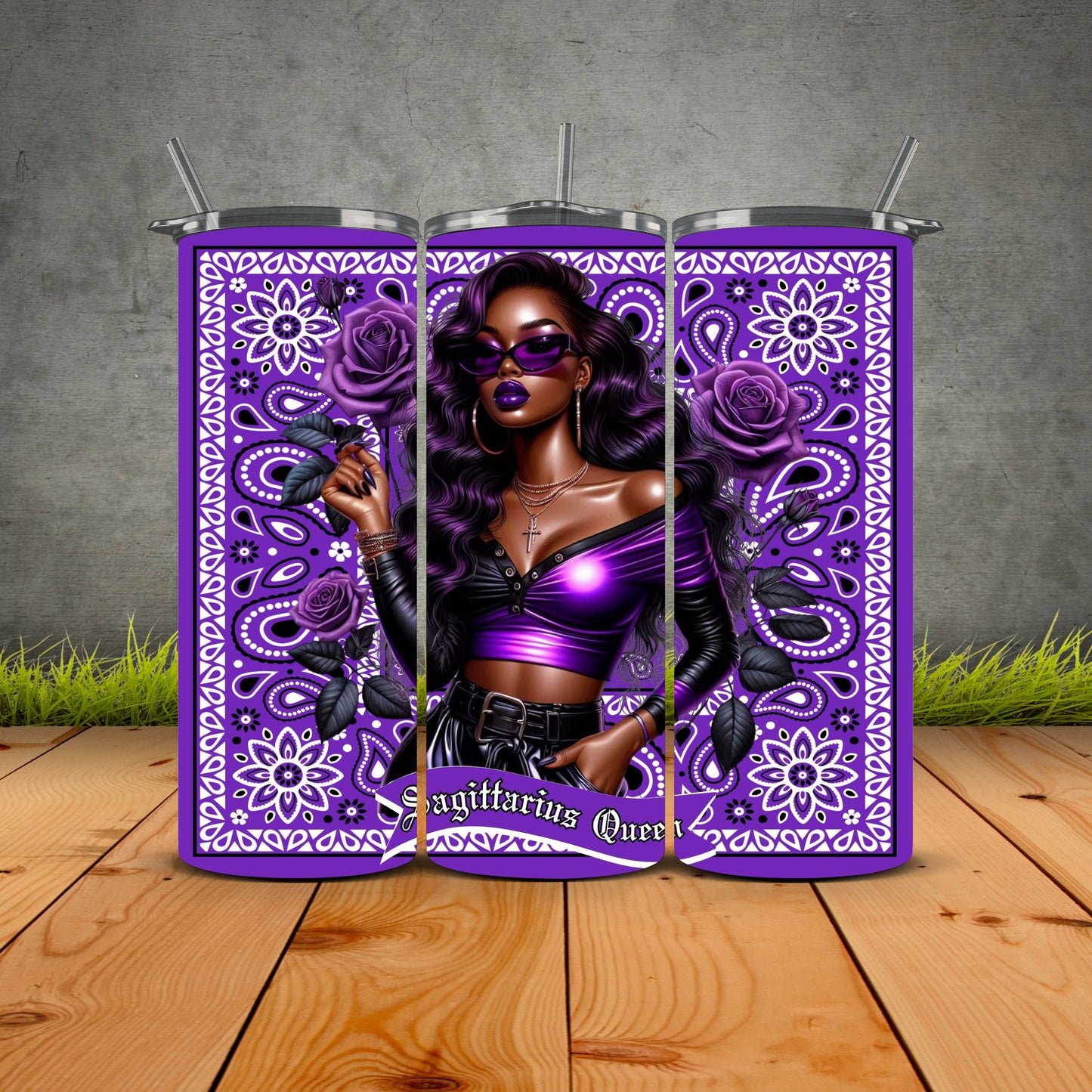 African Zodiac Queen Tumblers
