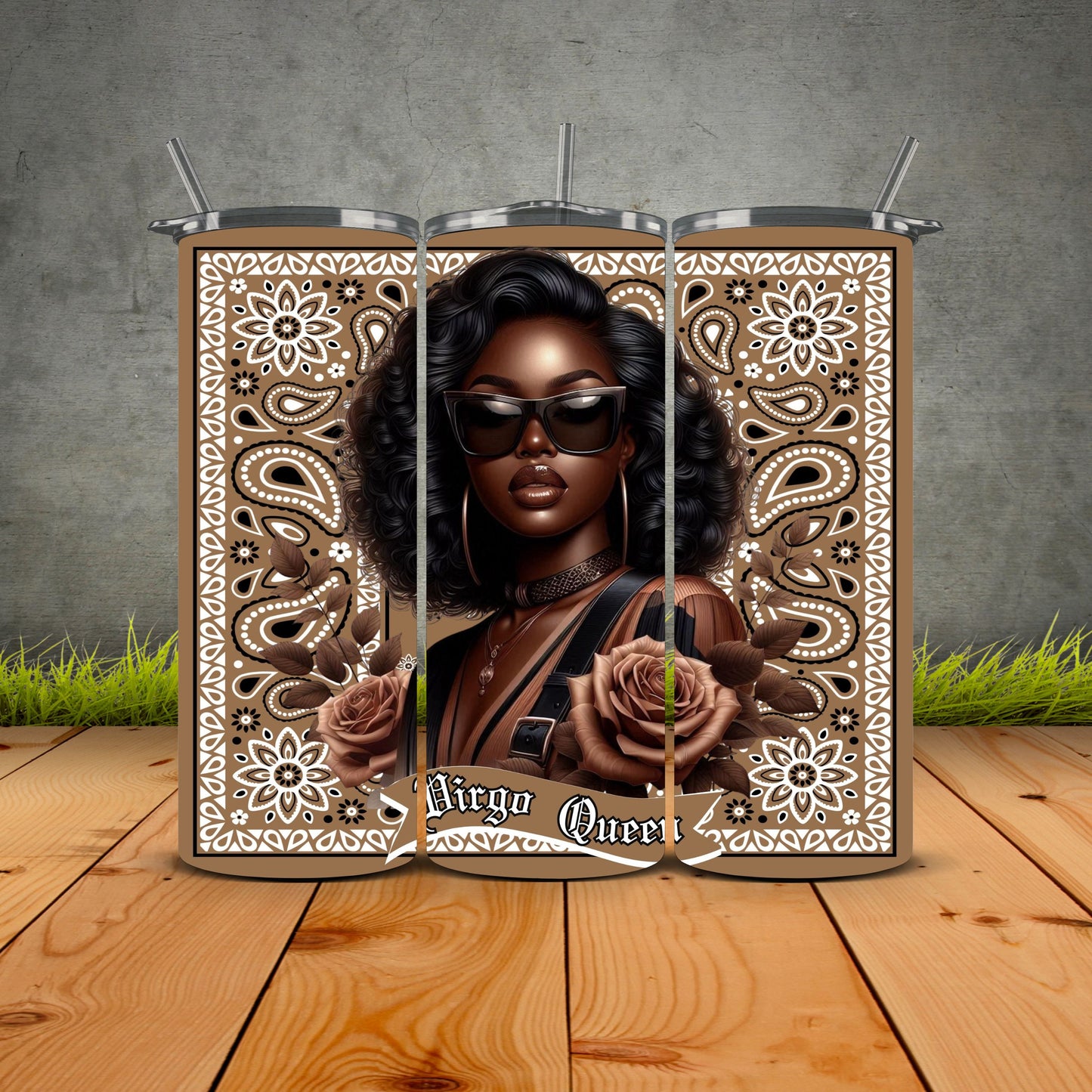 African Zodiac Queen Tumblers