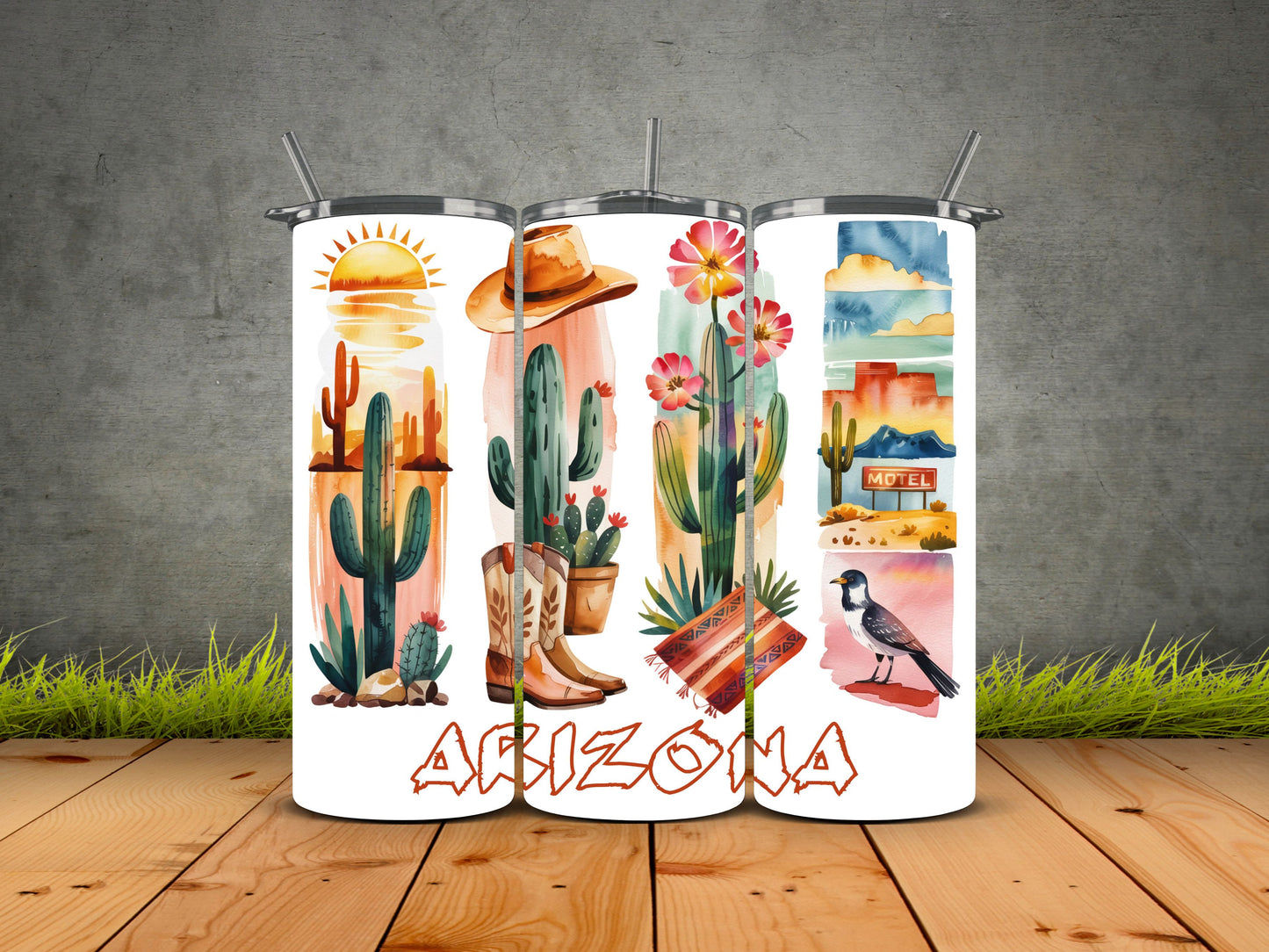 50 States Brushstroke-USA State Pride Tumblers