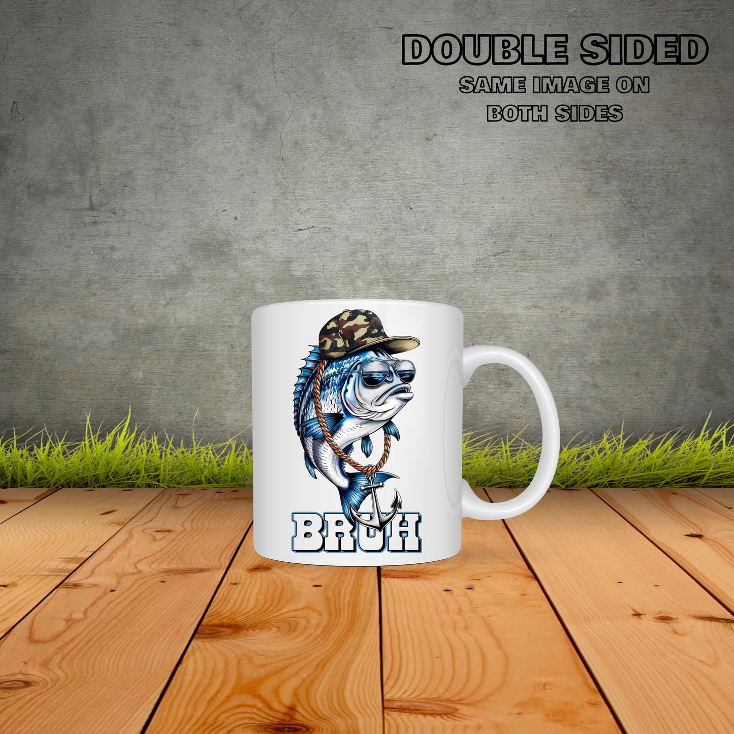 Bruh Fish Coffee Mug