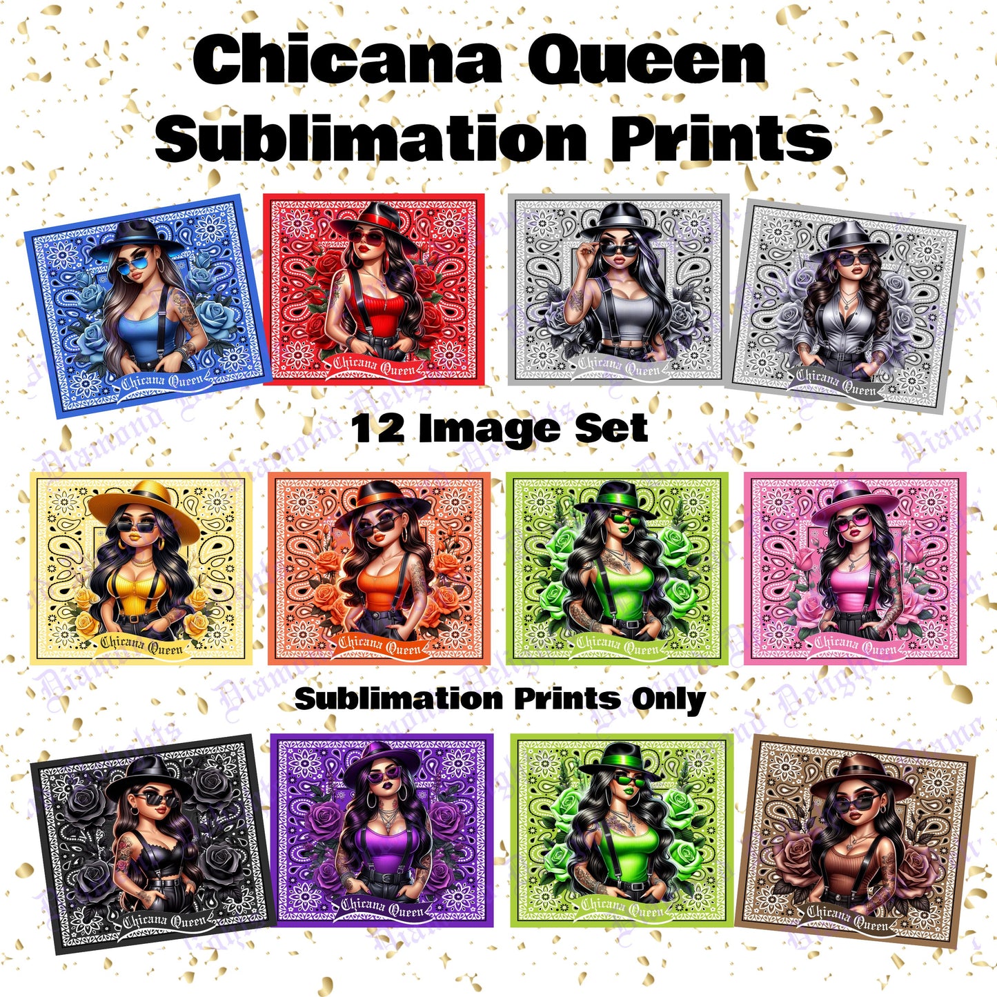 Chicana Queen Sublimation Prints