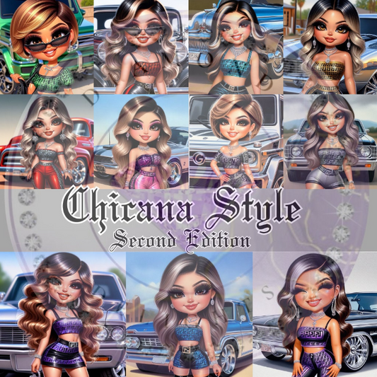 Chicana Style 2nd Edition Digital Designs (150+images)