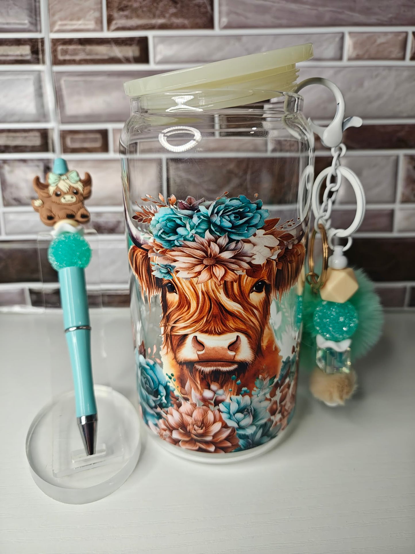 16oz Libby Highland Cow Set