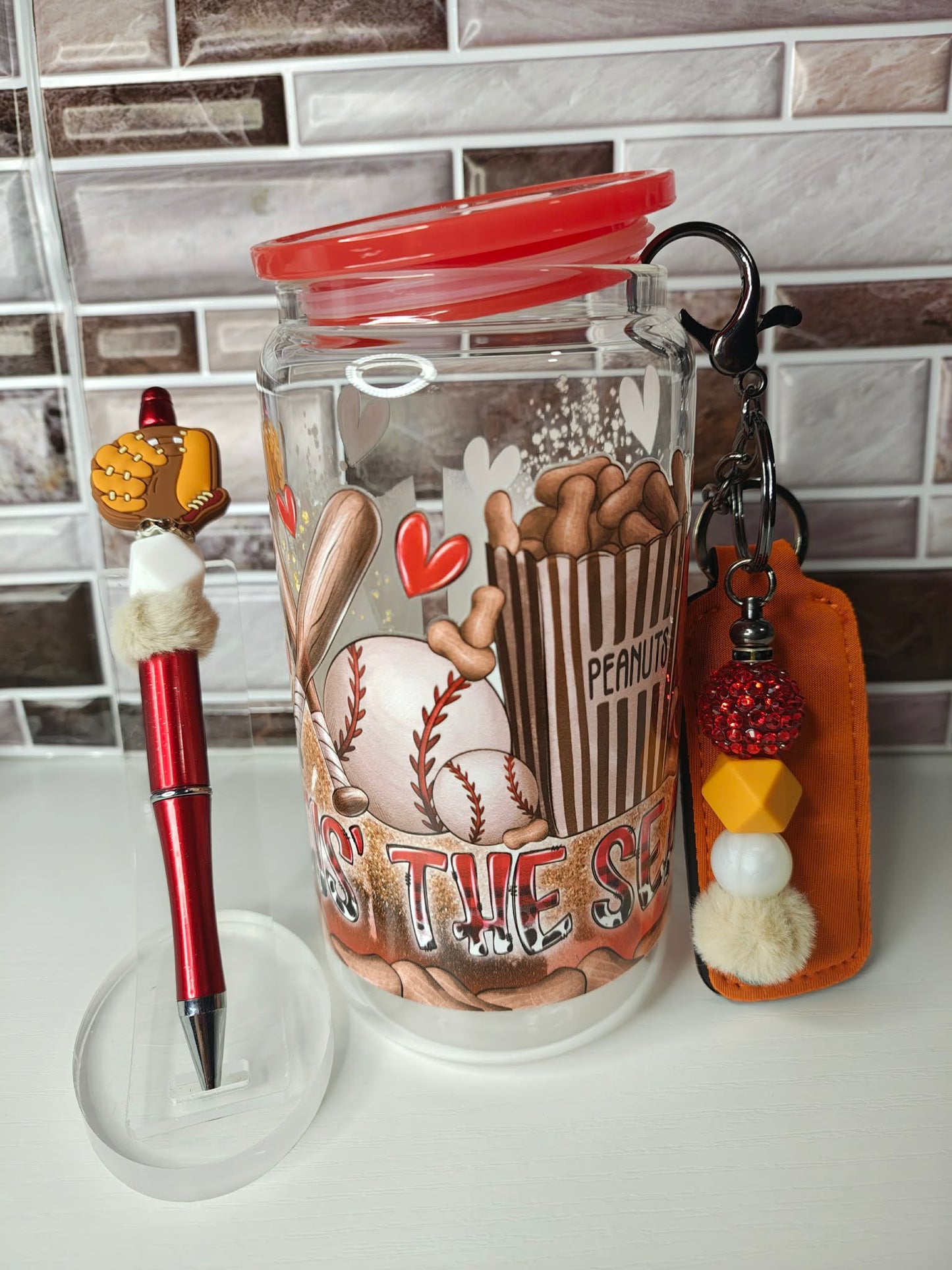 16oz Libby Baseball Set